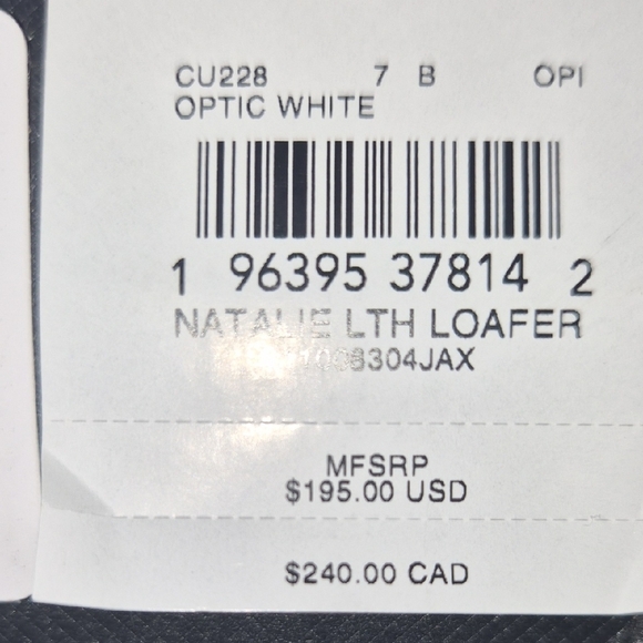 Coach White Leather Block Heel Loafers with Black Heel Womens Sz7. Narrow - Picture 9 of 9